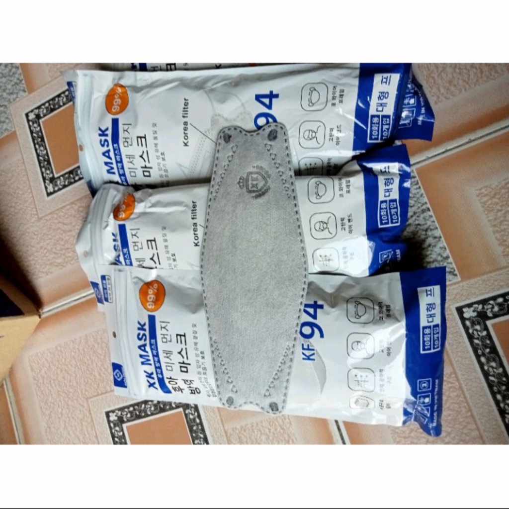 Khẩu Trang Kháng Khuẩn KF94 Set 1 Bịch 10 Cái