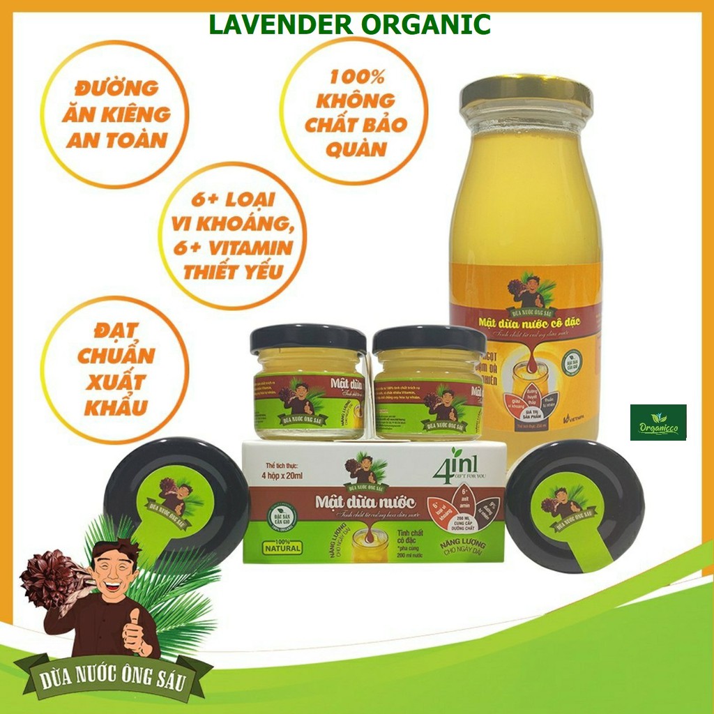 Mật Dừa Nước Ông Sáu cô đặc 100% Organic đặc sản Cần Giờ làm đường ăn kiêng, giảm cân thay mật mía mật ong [ MDNCD ]