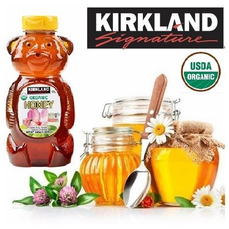 Mật ong gấu Kirkland Organic Raw Honey Bear 680g DATE 05 2022 Mới Nhất