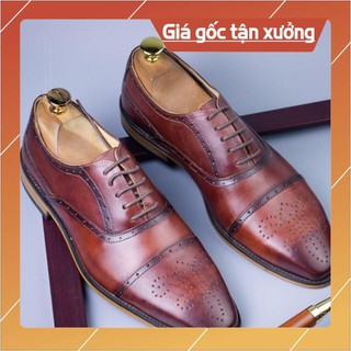 [ 5 quà tặng] Giày da oxford da bò nhập khẩu