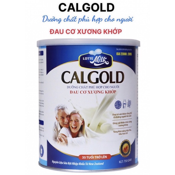 [ Chính Hãng ] Sữa Dinh Dưỡng Cho Người Đau Xương Khớp TOPTEN FOOD Calgold - 750gr