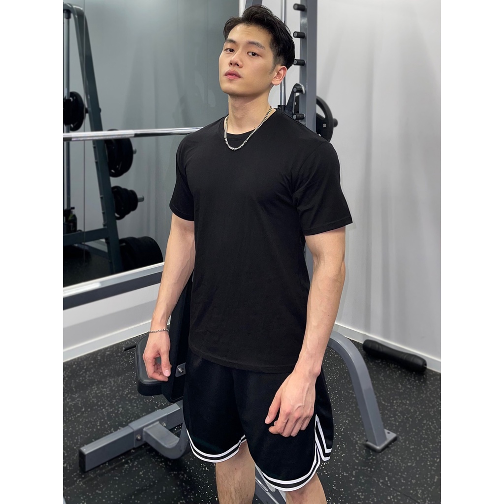 Áo Trơn BASSIC Chất Cotton Nhập Khẩu Form Lỡ Nam Nữ Cotton Co Dãn Thoải Mái Thấm Hút Năng Động Style Hàn Quốc Garemstore