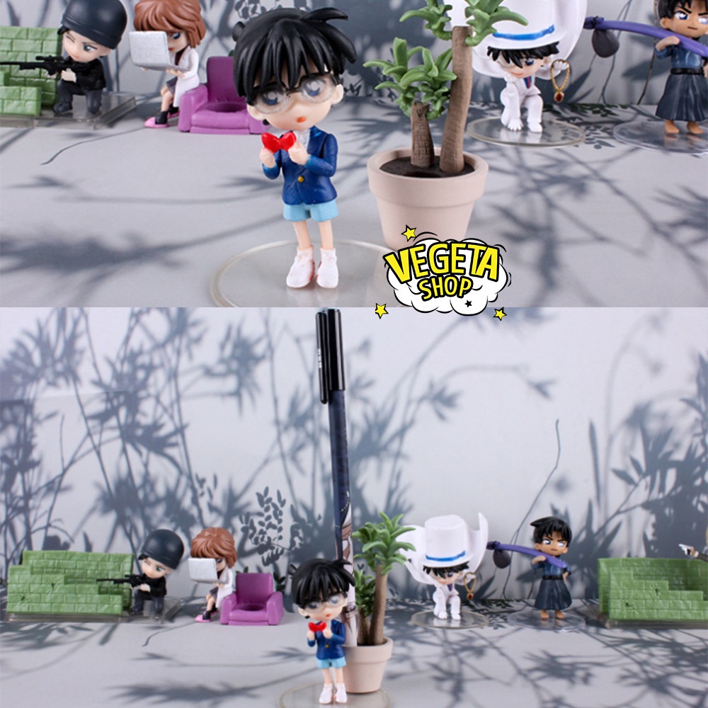 Mô hình Conan Haibara Shinichi Kaito Kid Tooru Toru Amuro Shuichi Akai Hattori Heiji trang trí bàn làm việc - Cao 8~10cm