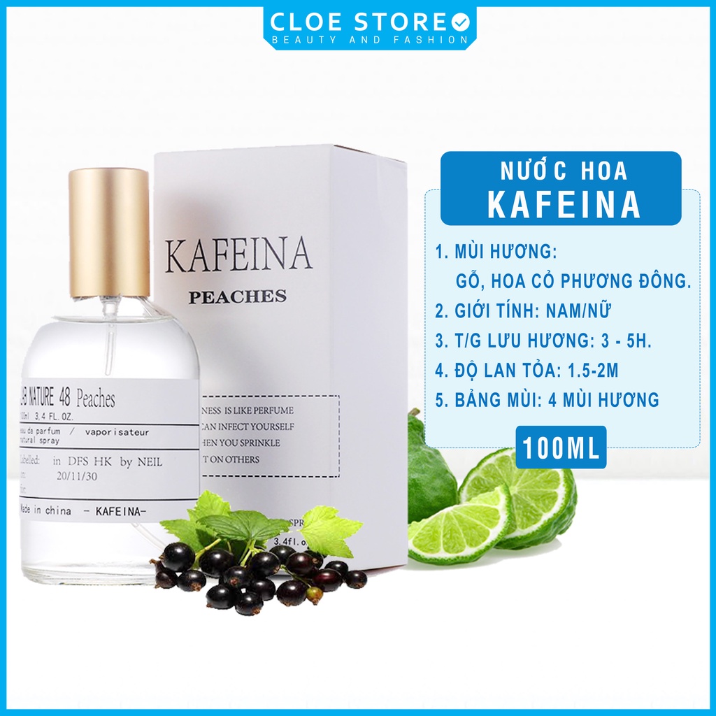 Nước hoa Kafeina Lab Nature 100ml hương thơm thanh mát hàng nội địa Trung