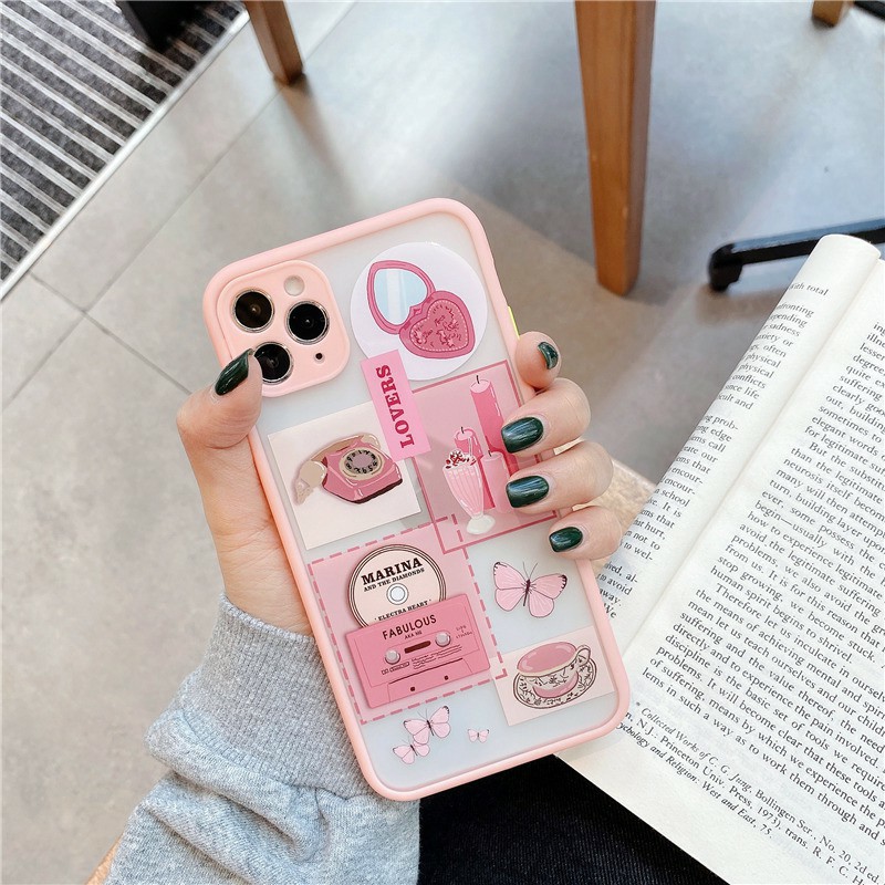 Ốp lưng iphone - ốp iphone Sweet Lover nhám viền nổi 5/5s/6/6plus/6s/6splus/7/7plus/8/8plus/x/xs/11/12/pro/max/promax | BigBuy360 - bigbuy360.vn