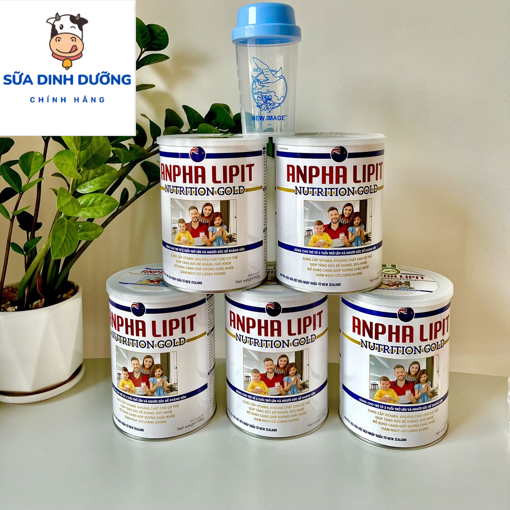 Sữa non Alpha Lipid Nutrition Gold 900g tăng cường hệ miễn dịch, bổ sung canxi, vitamin, kháng thể tự nhiên