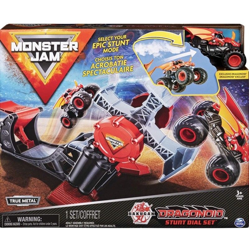 Bộ xe nhào lộn quái thú Monster Jam Đỏ