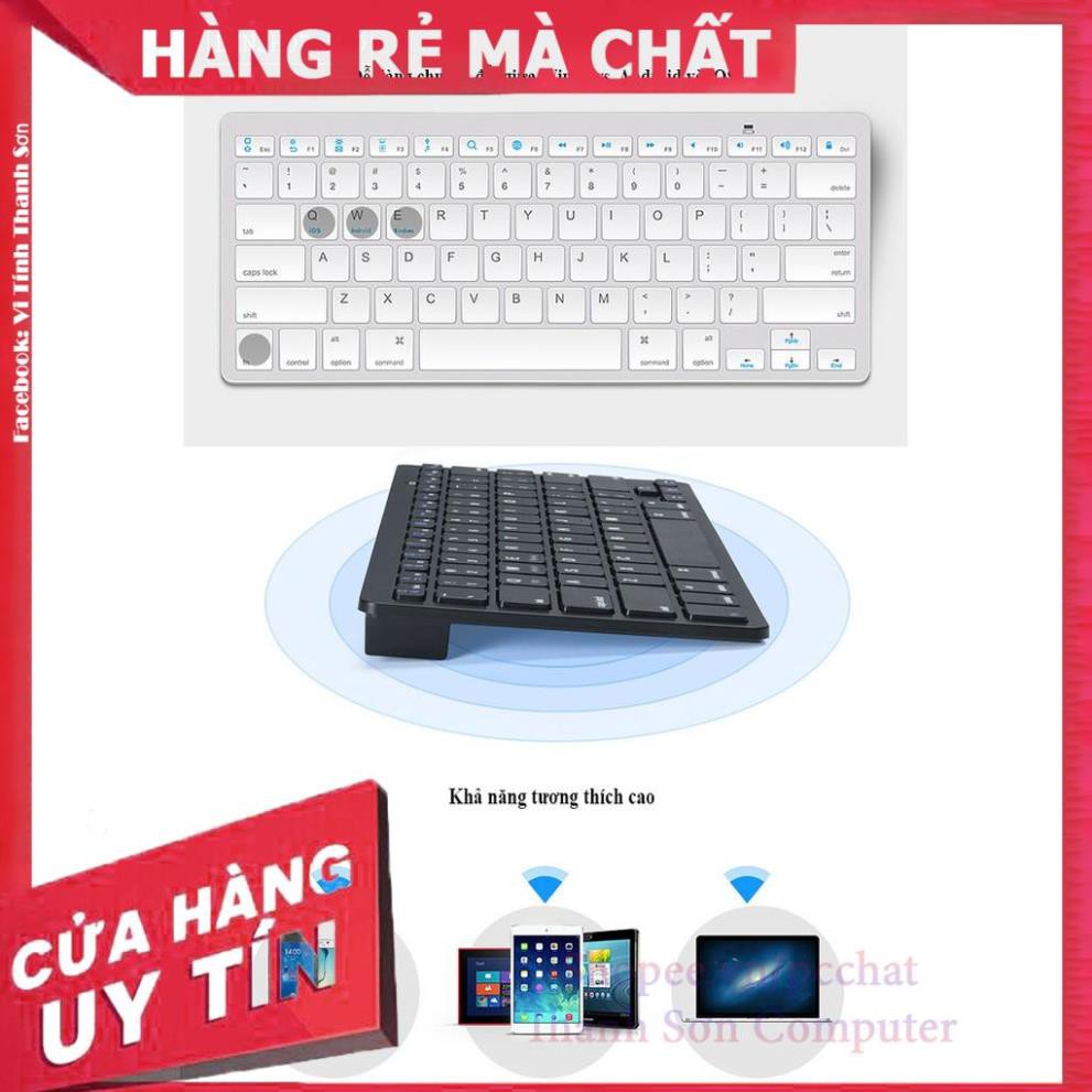 Bàn phím wireless bluetooth cho điện thoại ipad BK3001 đen - Linh Kiện Phụ Kiện PC Laptop Thanh Sơn