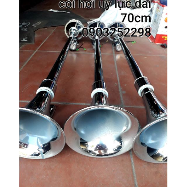 Còi hơi -kèn hơi INOX dài 70cm, 60cm