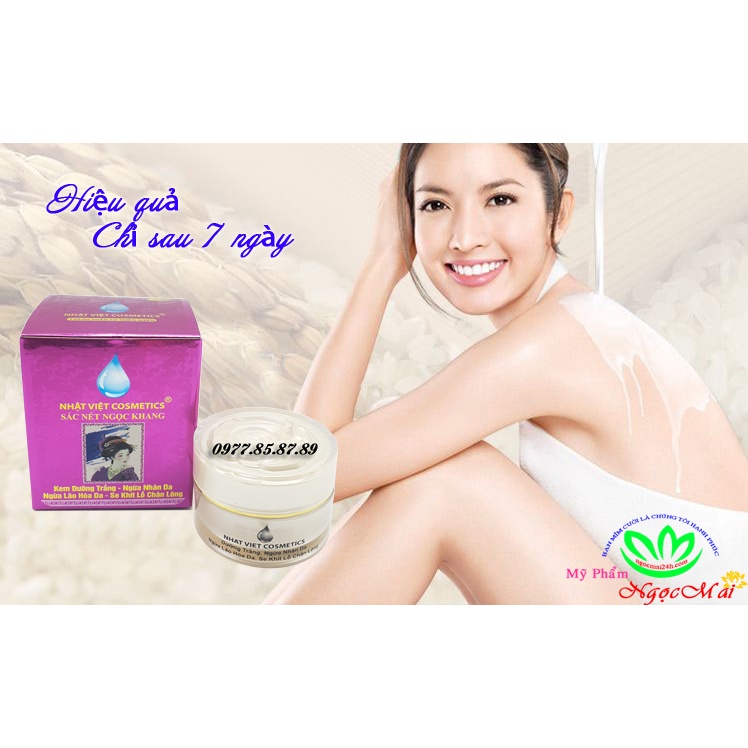 Kem dưỡng trắng - Ngừa nhăn - Lão hóa - Se khít lỗ chân lông Sắc Nét Ngọc Khang