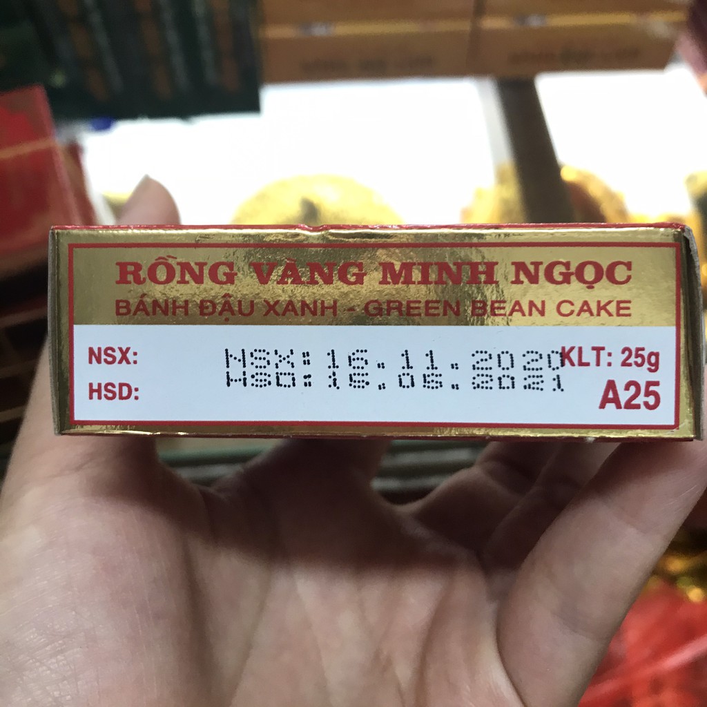 5 hộp Bánh đậu xanh Minh Ngọc A25/ Bánh cưới/ Bánh hỉ - Đặc sản Hải Dương