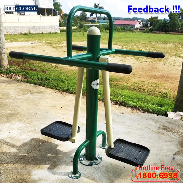 Máy tập lắc eo đôi ngoài trời BBT GLOBAL KXJS-010