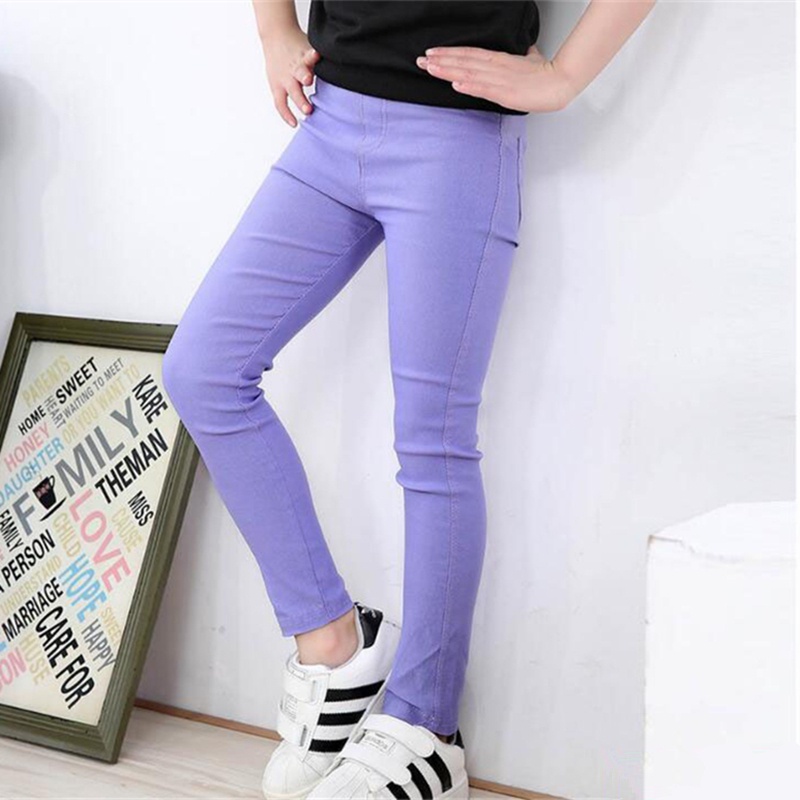 Quần Legging Cotton Màu Sắc Kẹo Ngọt Dành Cho Bé 3-10 Tuổi