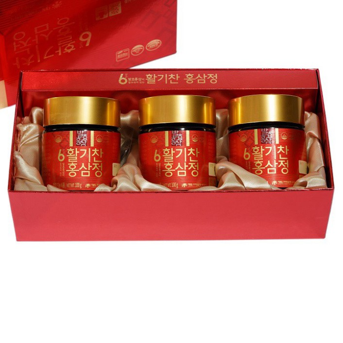 Cao Hồng Sâm Lên Men Cô Đặc Daedong Hàn Quốc Hộp 100g x 3 Lọ