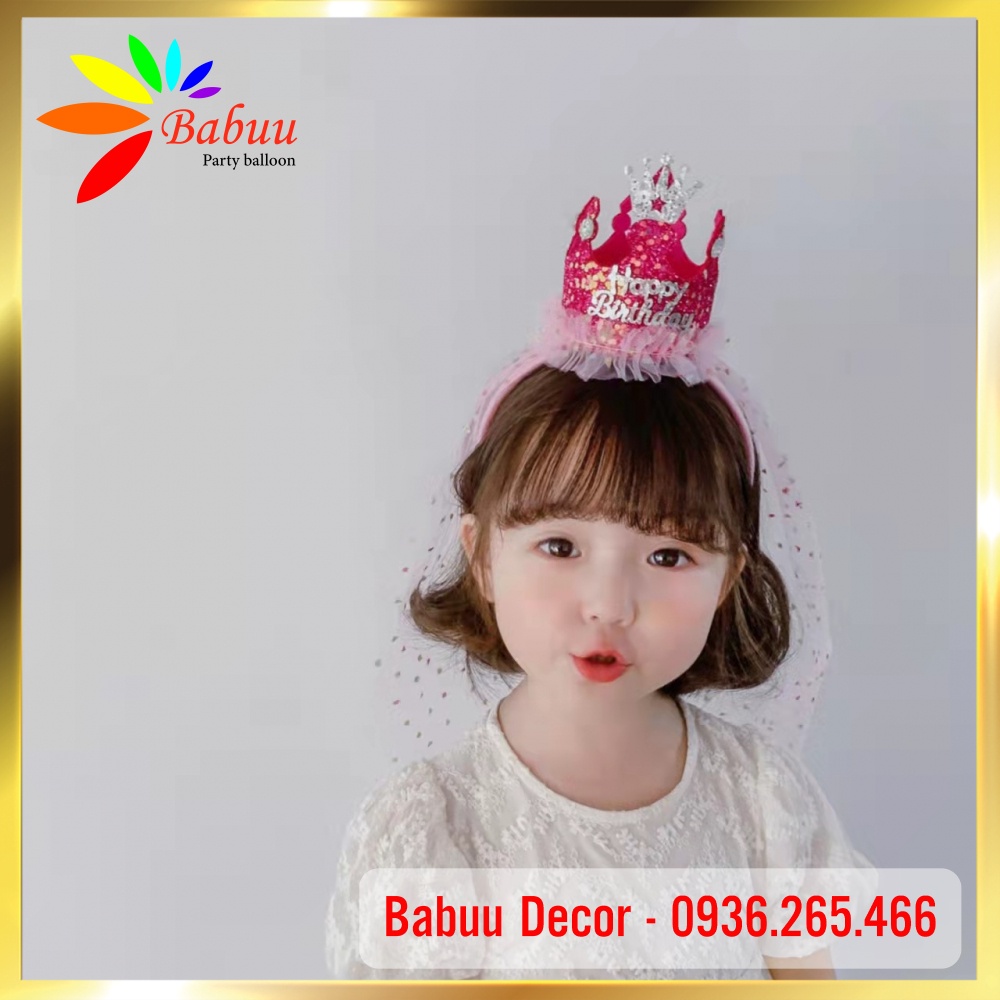 Bờm, vương miện công chúa sinh nhật, thôi nôi phong cách Hàn Quốc Babuu Decor
