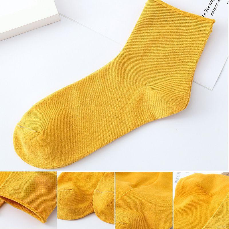 Vớ Mỏng Màu Trơn Thoáng Khí Thời Trang Hàn Quốc
