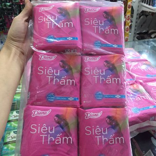 [CHE TÊN SẢN PHẨM][20k] Combo 6 gói Băng vệ sinh Diana siêu thấm siêu mỏng cánh 8 miếng 23cm