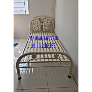 Giường ngủ sắt ngang 1m dài 2m – GS16