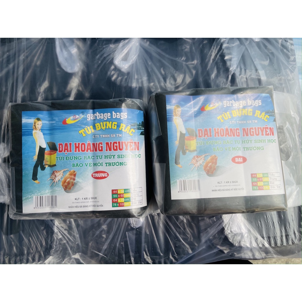 1KG Túi rácđen tự huỷ sinh học loại  Đặc đại - Đại Hoàng Nguyên