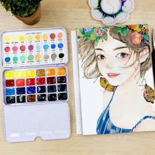 Pocket màu nước White Nights 24 màu