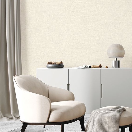 Giấy dán tường, decal dán tường màu trắng có sẵn keo tự bóc dán