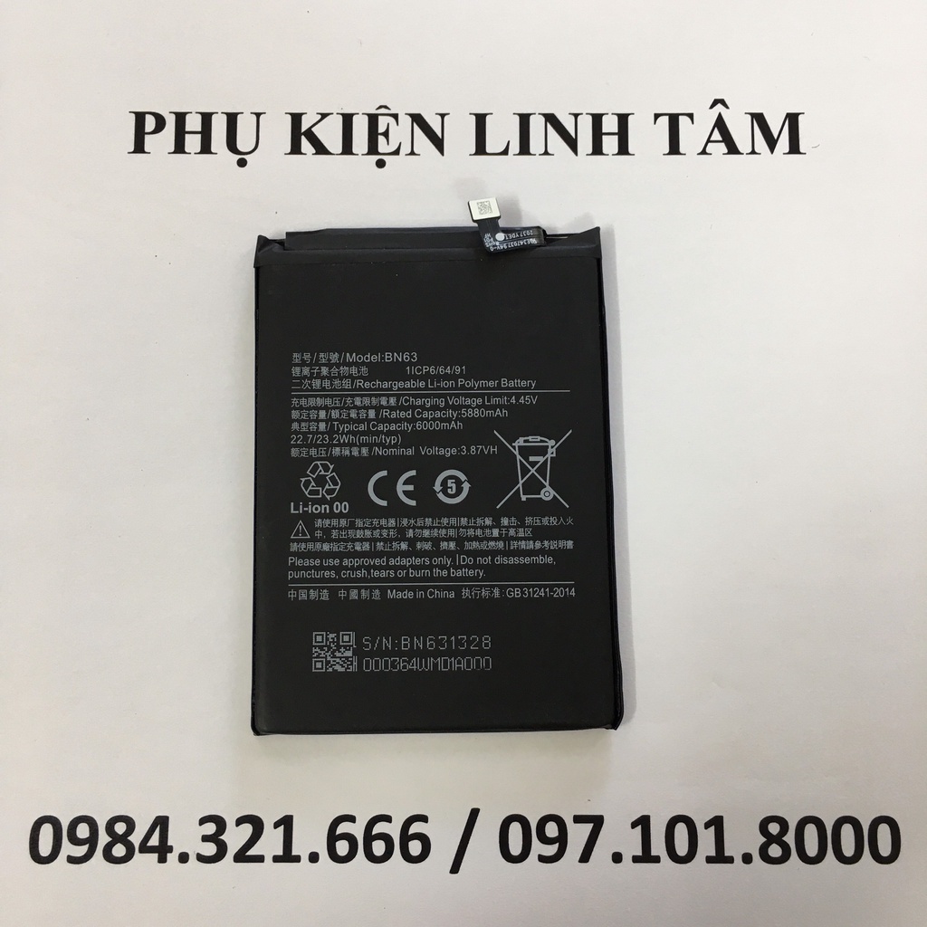 Pin zin Xiaomi Redmi 10 Prime / BN63