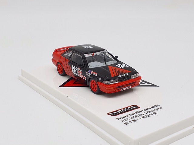 Xe Mô Hình Toyota Corolla Levin AE92 JTCC 1990 Div.3 Champion 1:64 ( Đỏ Advan )