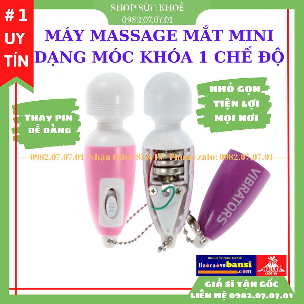 Máy Massage Mắt, Body Mini Cao Cấp, Với 10 Tần Số Chế Độ Rung Phù Hợp Giải Toả Đau Mỏi Các Vùng Cơ, Huyệt Trên Cơ Thể