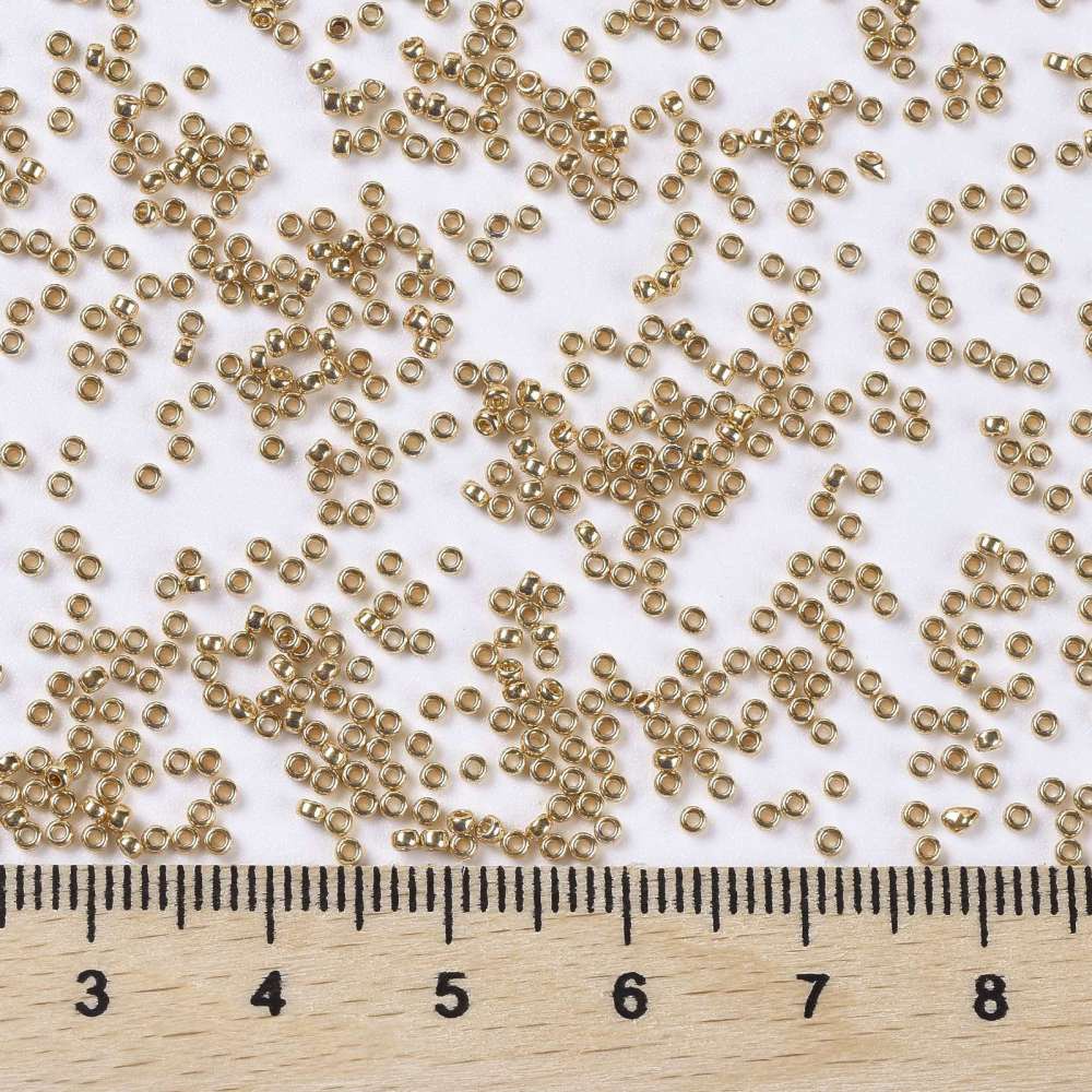 Set 5555 Hạt Cườm Tròn Mạ Vàng Dùng Làm Đồ Trang Sức 0.7mmabout 5555G/Chai 10G