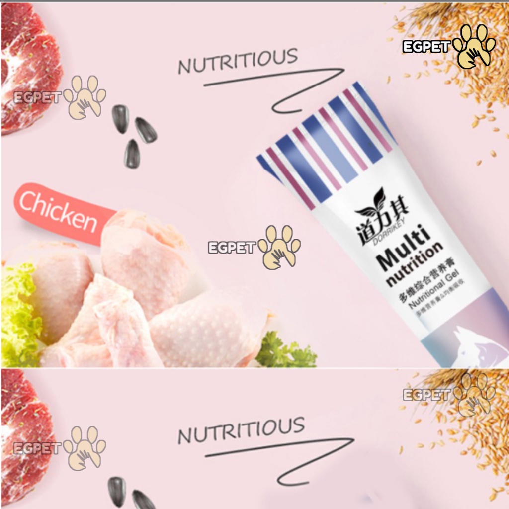 GEL DINH DƯỠNG CHO CHÓ MÈO MUTIL NUTRITION BỔ XUNG DINH DƯỠNG VÀ CANXI CHO CHÓ