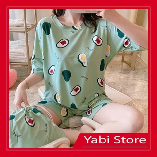 Bộ ngủ nữ cộc tay đồ mặc nhà họa tiết cute dễ thương mềm mát [BC10