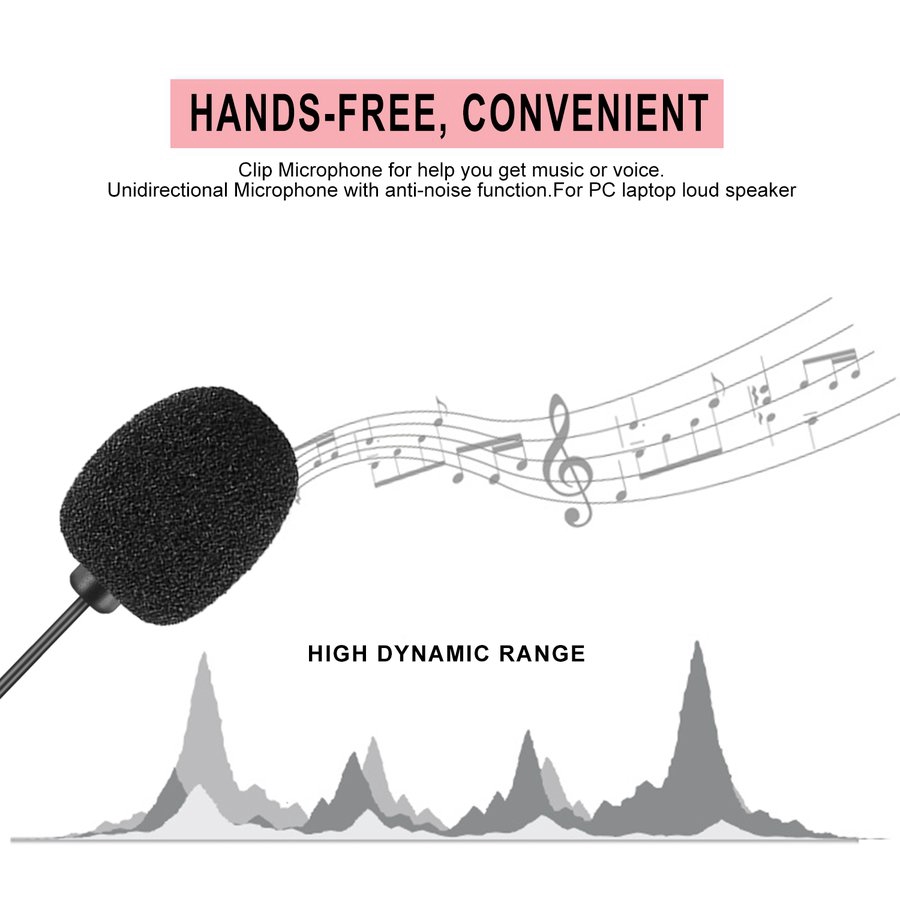 Ele】 Micro cài áo mini đầu cắm 3.5mm cho PC Laptop