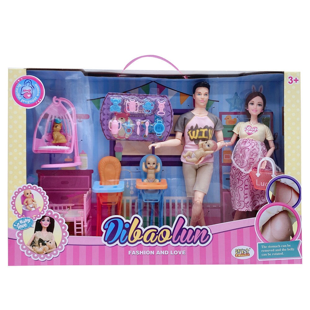 Búp bê Barbie cô gái ngọt ngào mang thai 30cm mới quà tặng sinh nhật cho công chúa đồ chơi trẻ em