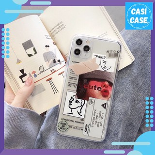 Ốp lưng iphone cute 🌸🌸🌸 phong cách dễ thương 🌸🌸🌸 ốp silicon viền dày chống sốc, bảo vệ camera