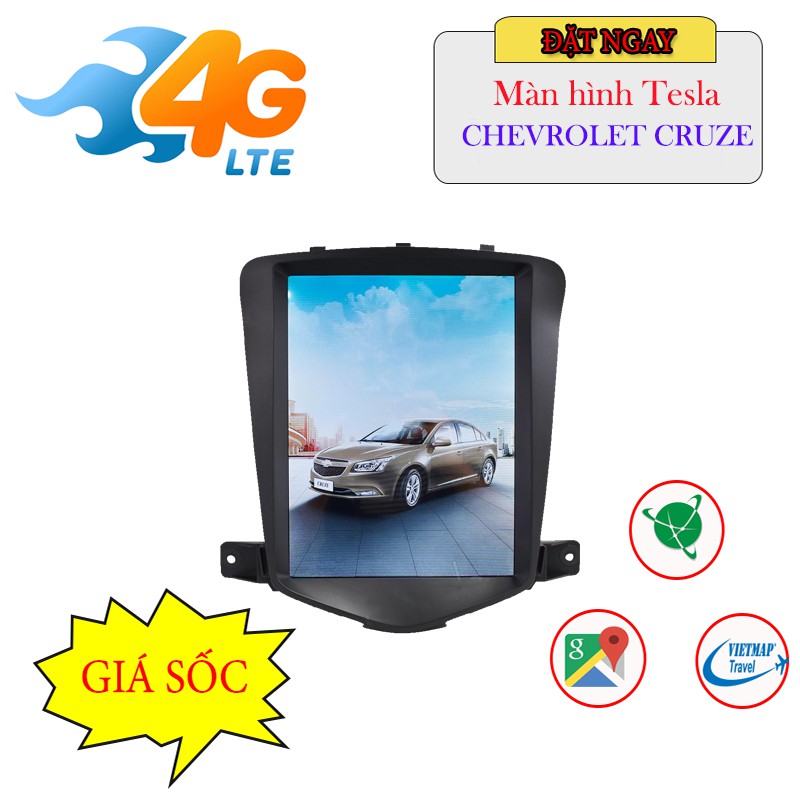 Màn hình Android Tesla cho Chevrolet Cruze