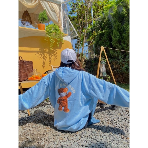 Áo Hoodie TEDDY THE BAD GOD Unisex Simple Cool - Size M L XL nam nữ mặc được