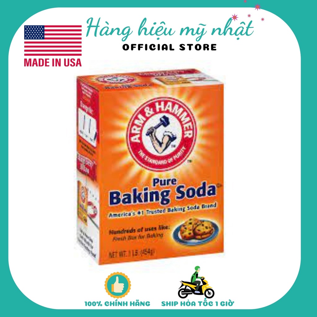 Bột Baking Soda Arm &amp; Hammer 454 gr