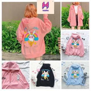 Áo Hoodie Nữ badhabit Thỏ Bigsize - Hoobo Store