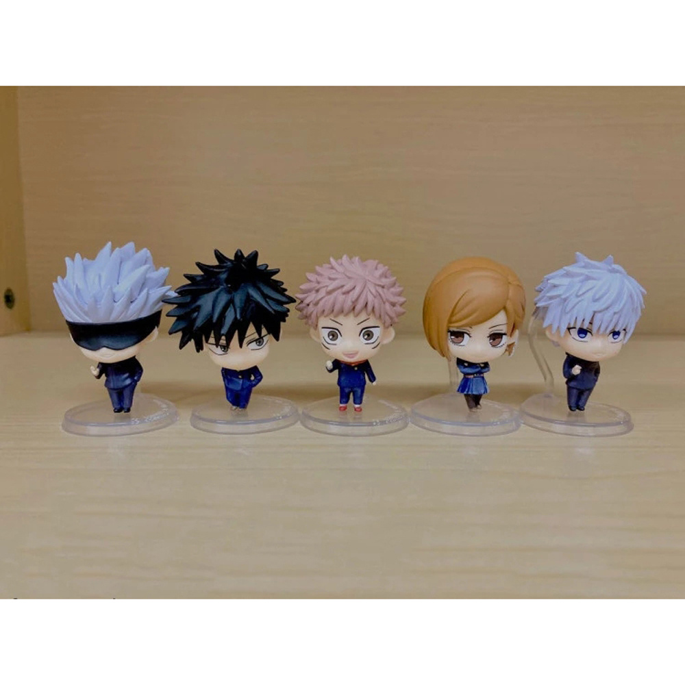 Set 5 Mô Hình Đồ Chơi Nhân Vật Yuji Itadori Megumi Gojo Satoru Kugisaki Nobara Trong Phim Hoạt Hình &quot;Back2Life