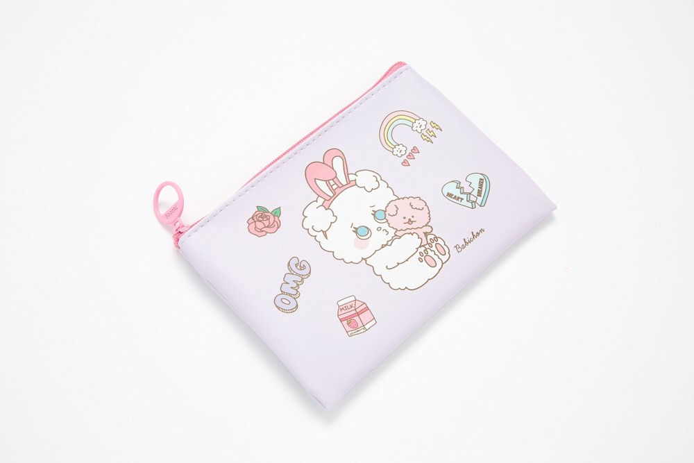 Ví Dẹt Thời Trang ARTBOX Hàn Quốc Babichon Màu Tím Dễ Thương