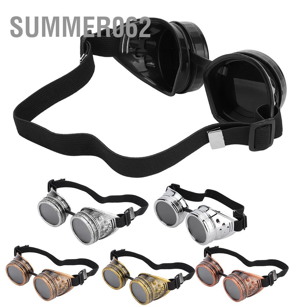 [Hàng Sẵn] Kính Steampunk phong cách ABS Vintage Kính râm hai lớp cho trang trí đạo cụ tiệc tùng【Summer062】