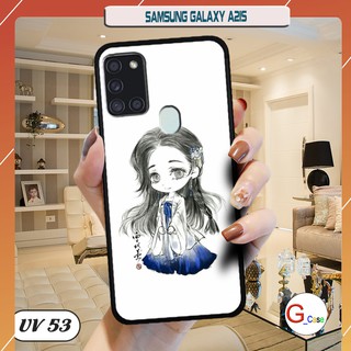 Ốp điện thoại Samsung Galaxy A21S - lưng nhám viền dẻo