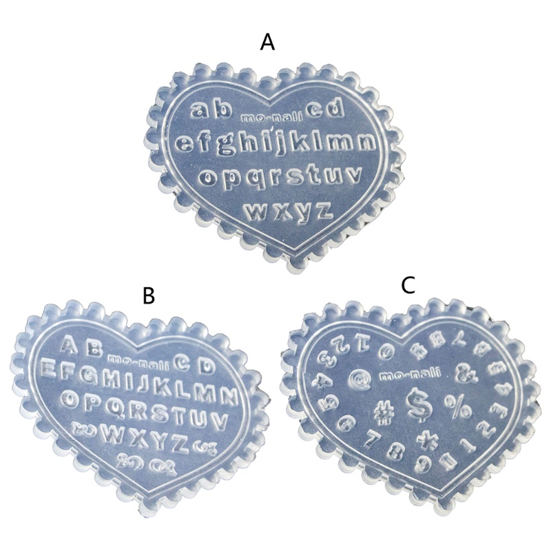 Khuôn Silicone Tạo Hình Chữ Mini 3D Trang Trí Móng Nghệ Thuật