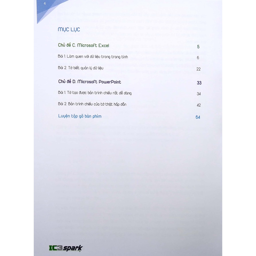 Sách IC3 Spark - Các Ứng Dụng Chủ Chốt - Tập 2: Microsoft Excel Và Microsoft PowerPoint