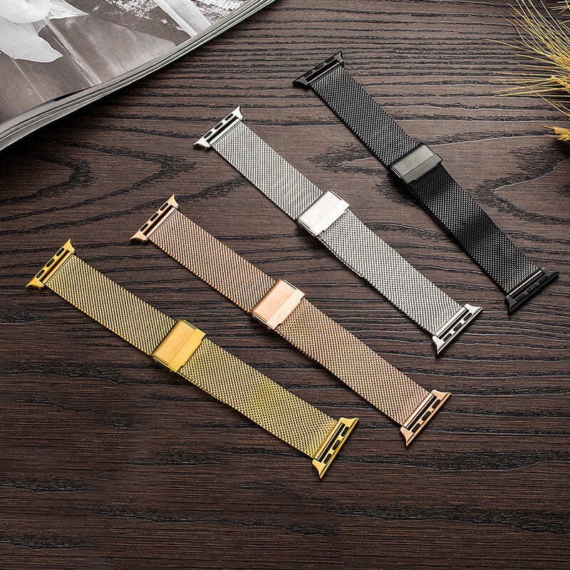 Dây Đeo Inox 44mm 45mm 40mm Cho Đồng Hồ Thông Minh iwatch band 49mm 8 6 7 5 se 4 42mm