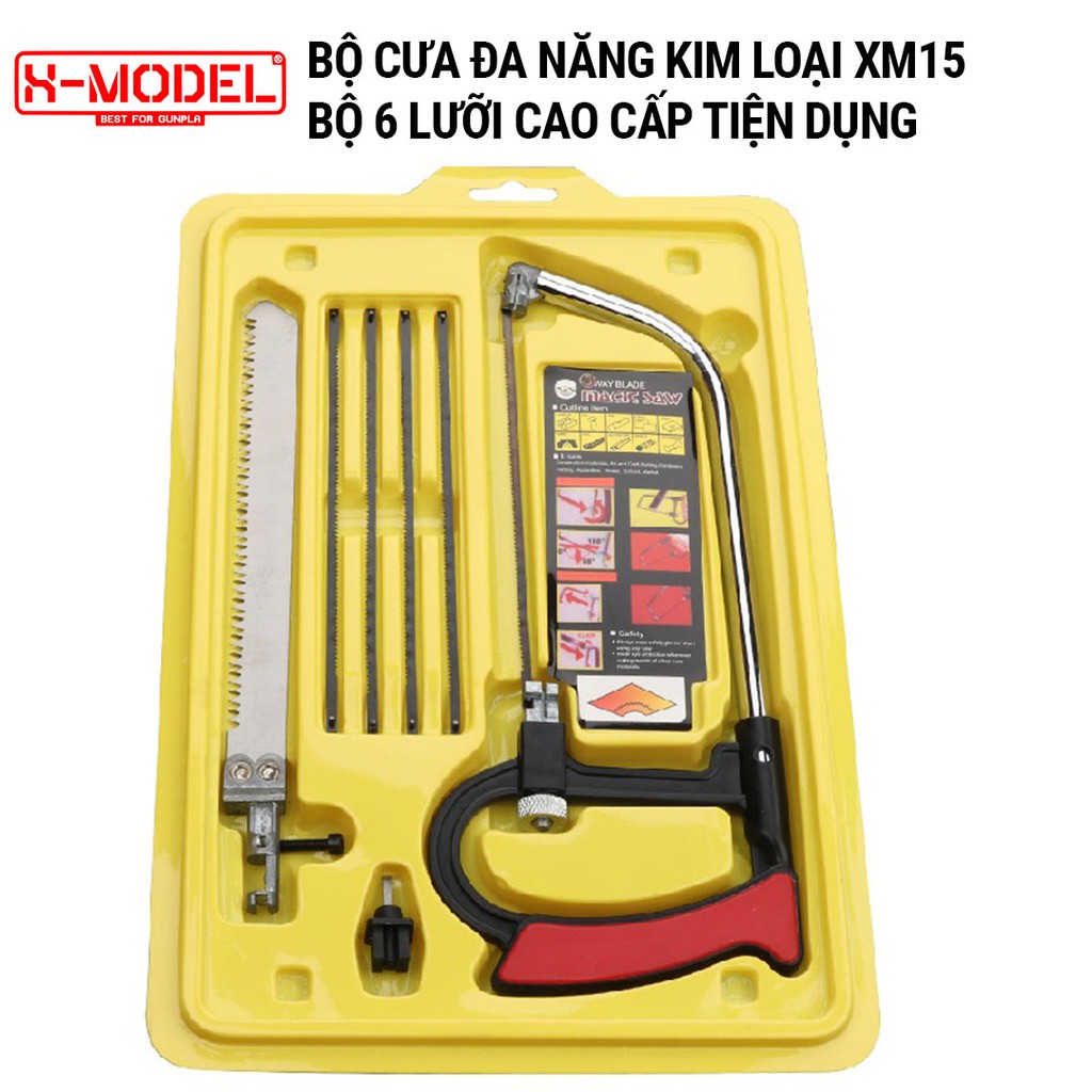 Dụng cụ cưa đa năng mini lưỡi cưa thép không rỉ XM15 dụng cụ câm tay nhỏ gọn, tiện ích XMODEL