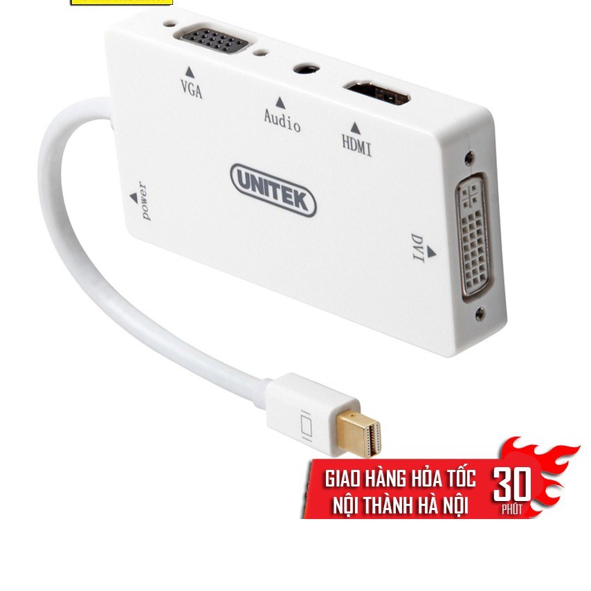 Cáp chuyển mini DP to HDMI VGA DVI Unitek 6354 - Cáp mini Displayport