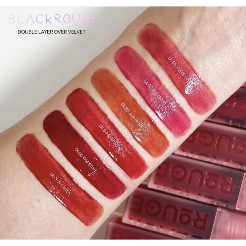 Son Kem Lì, Mịn Mượt Nhẹ Môi Black Rouge Double Layer Over Velvet 4.1g