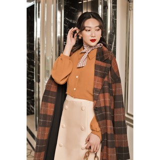 Ceci Cela - Áo Cropped Tay Dài