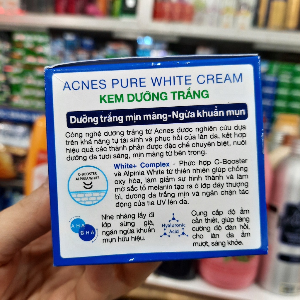 Kem dưỡng trắng - Acnes Pure White Cream 50g